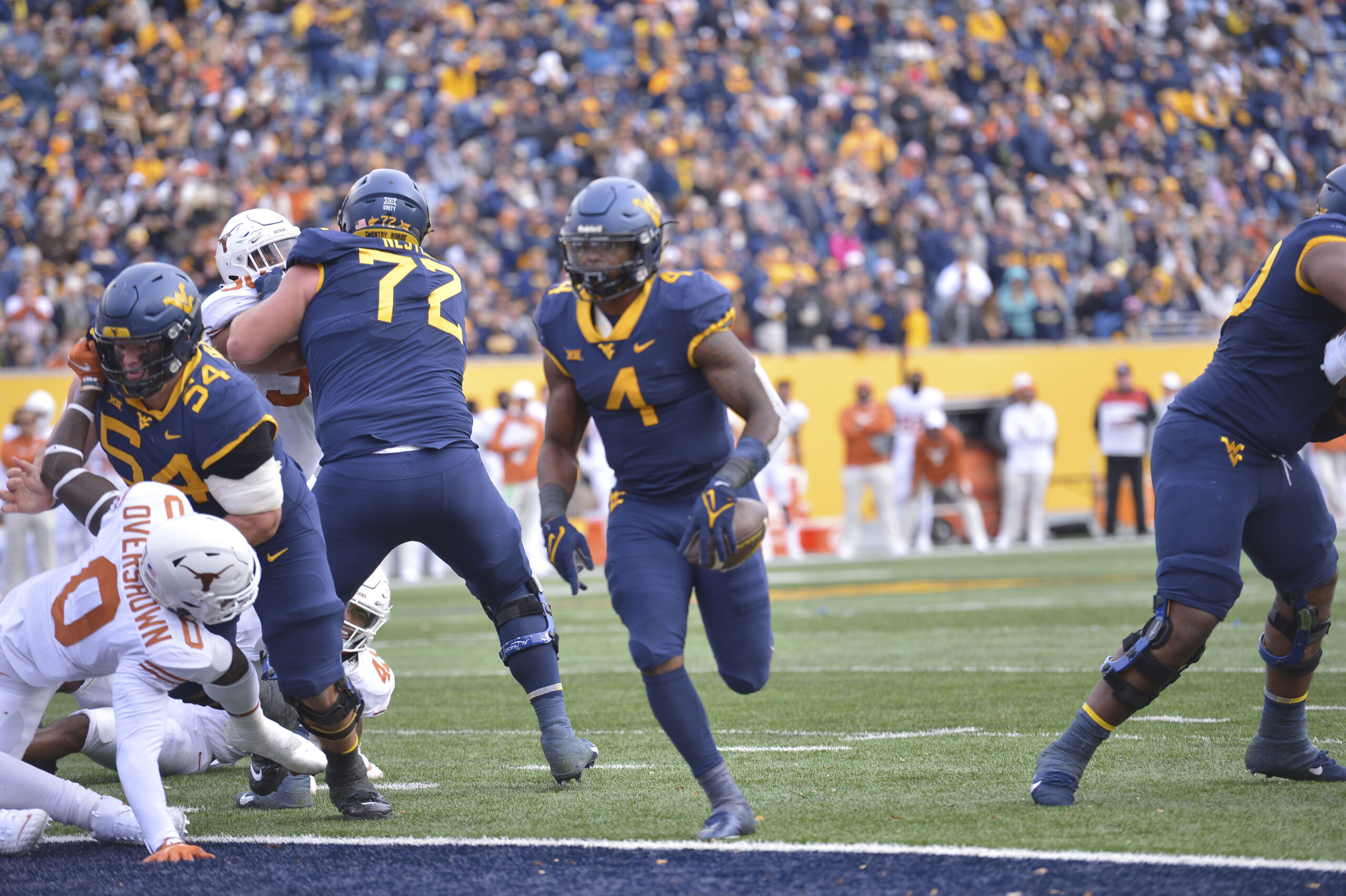 WVU running game continues impressive streak under Neal Brown against Texas
